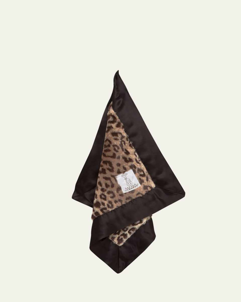 Luxe Leopard Printed Plush Baby Blanky